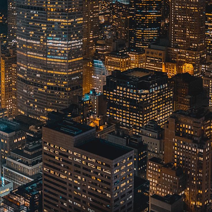 City skyline in Lyon, France
